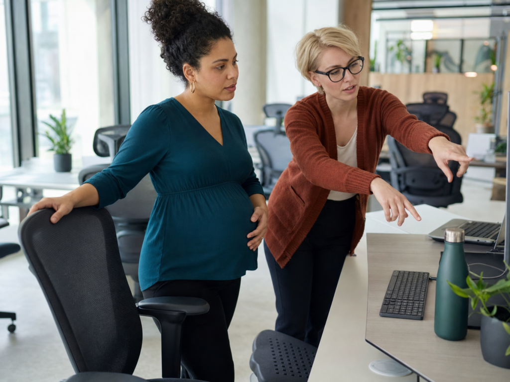 Working during pregnancy overview and office work safety