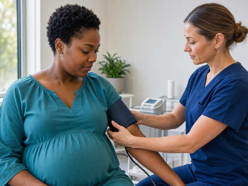 Blood pressure monitoring and preeclampsia detection