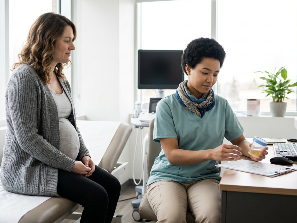 Pregnancy with infections (UTI and viral infections)