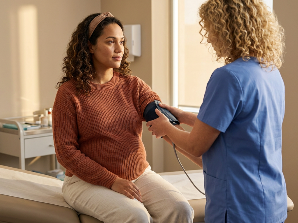 Pregnancy with high blood pressure