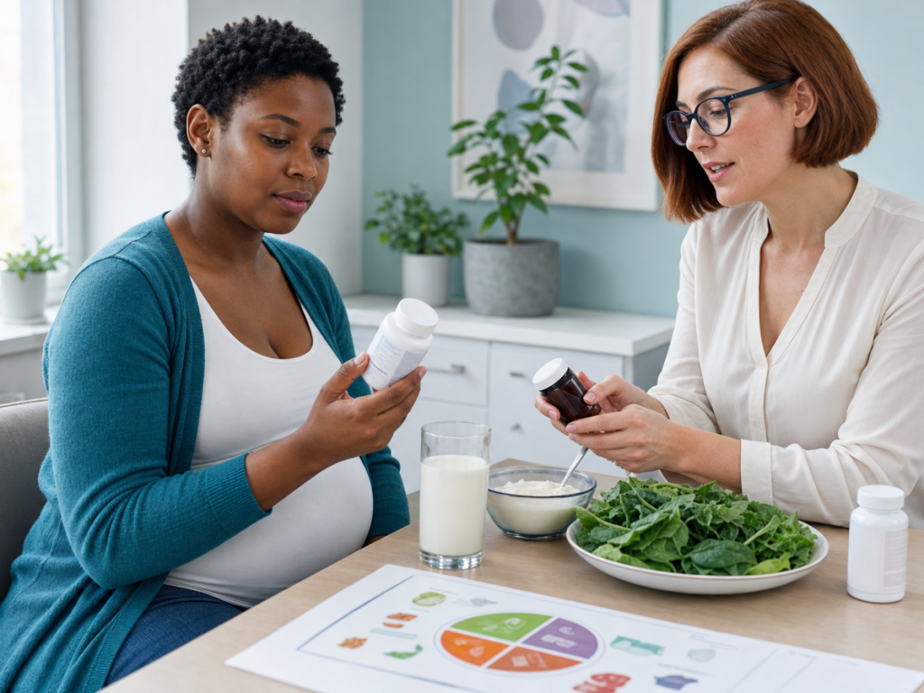 Calcium and vitamin D intake for pregnancy health