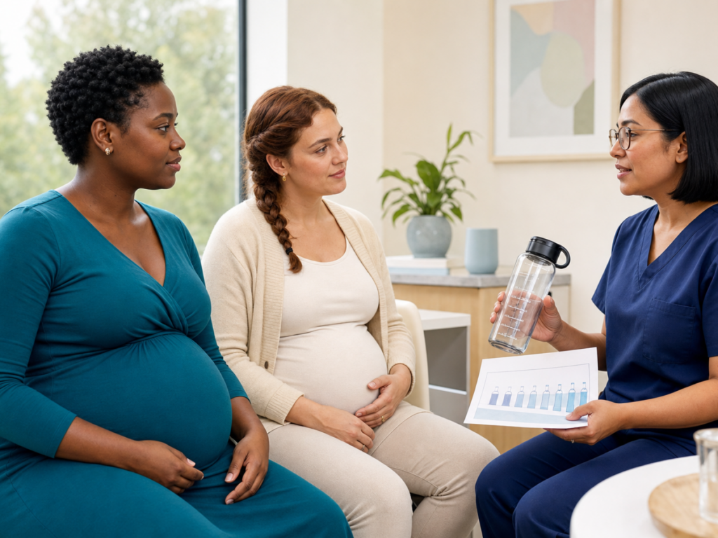 Water intake and dehydration risks in pregnancy