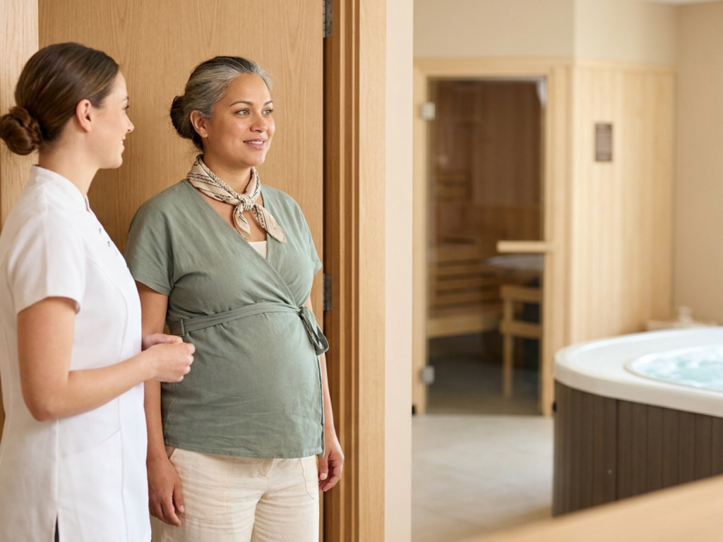 Sauna hot tub and steam room safety during pregnancy