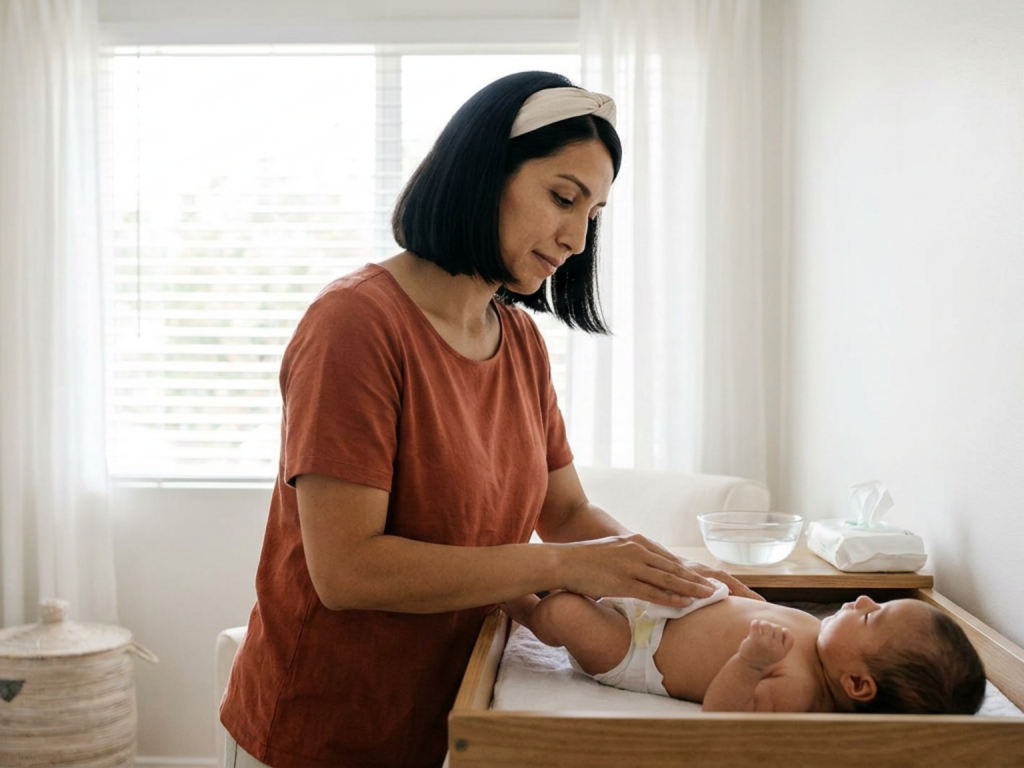 Using wipes vs water for baby cleaning