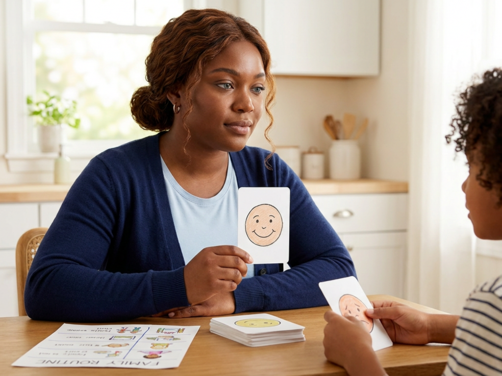 Teaching communication values children