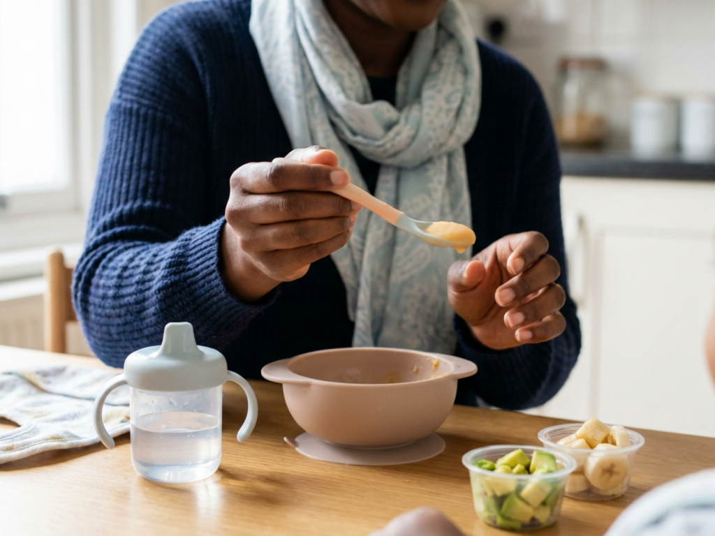Baby feeding schedule with solids by age