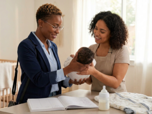Working parents and baby routine