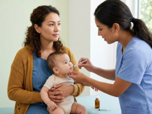 Using an Oral Syringe for Baby Medicine