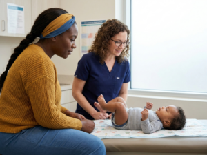 Calm vs active baby behavior