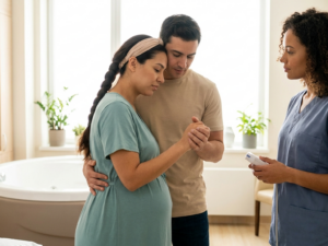 Partner support in birth positions