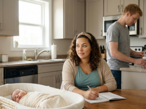 Sharing baby care responsibilities