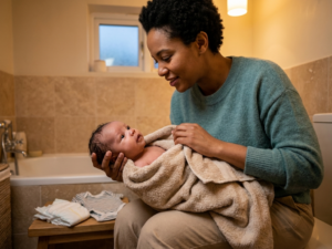 How to dry and warm baby after bath