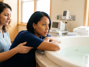 Birth center labor experience and process