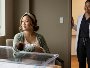 Emotional response and hormones after birth