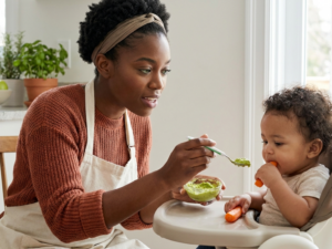 Using spoon vs hands for feeding
