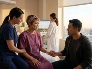Hospital birth experience and staff roles