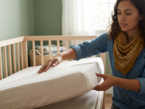 When to Lower the Crib Mattress as Baby Starts Sitting and Standing