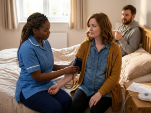 Monitoring mother and baby during home birth