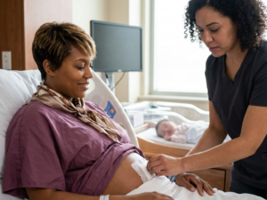 What happens after C-section birth