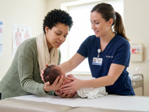 Safe baby handling techniques