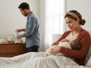 How parents adjust first weeks with newborn