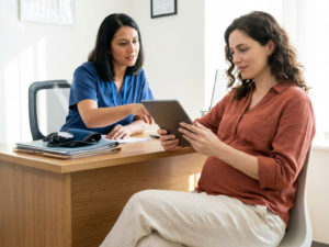 Tracking pregnancy symptoms safely