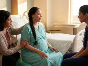 Doula support and communication during labor