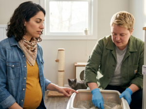Cat litter toxoplasmosis and infection risks