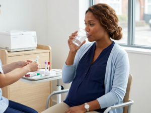 Gestational diabetes testing and blood sugar monitoring
