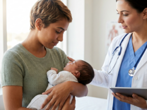 Fast breathing baby causes