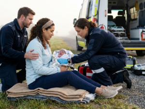 Birth in unexpected place story