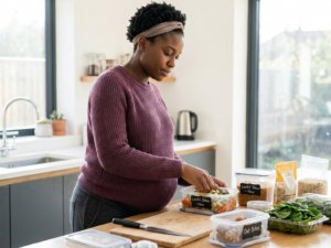 Meal prep and recovery planning before birth