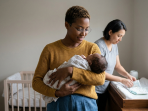 2 month baby routine example