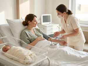 Hospital routine after delivery