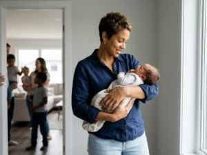 Supporting Baby During Busy Family Days
