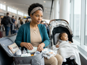 Managing baby needs on the go