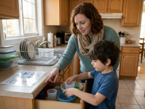 Teaching responsibility and daily tasks children