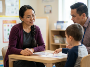 Helping children participate in parent-teacher meetings