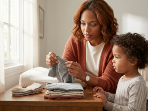 Sensory-friendly clothing for children who dislike seams, tags, or tight fabrics