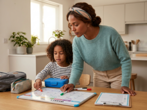 Weekly routine planning children