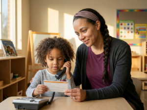 Teaching children how to call emergency services and give clear information