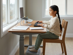 Creating an ergonomic homework space for children