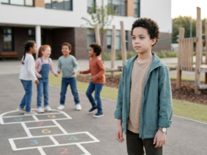 Child has no friends and feels left out