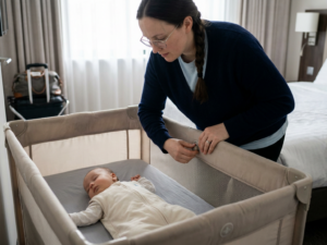 Portable cribs and travel beds