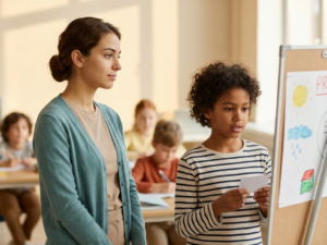Managing anxiety before speaking in front of the class