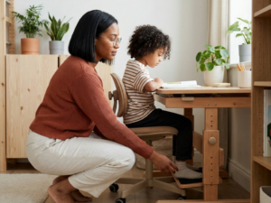 Choosing a study desk and chair for a child