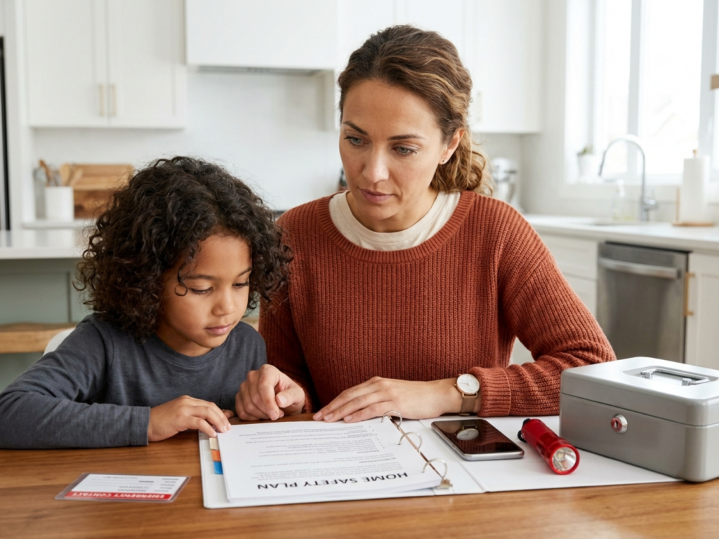 Creating home-alone safety rules for children